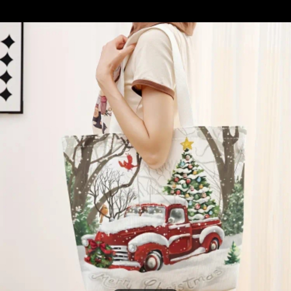 Christmas Canvas Tote